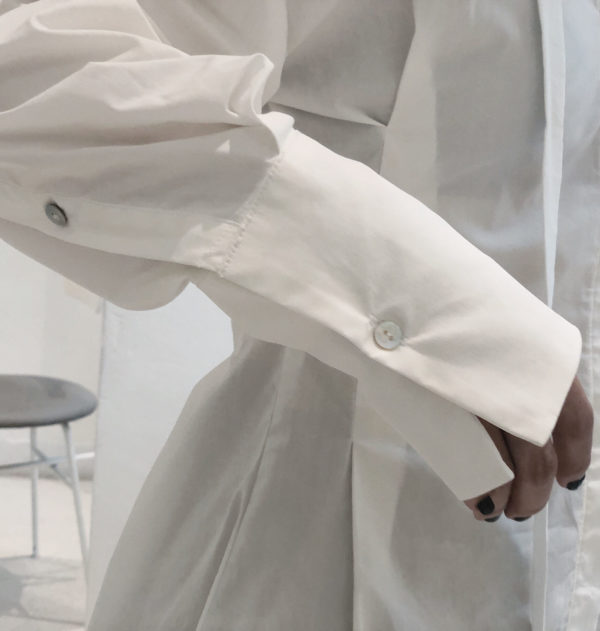 [ FROM ] Cotton Deconstructed Long Shirt